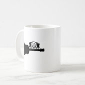 Dog play gitaar koffiemok (Voorkant links)