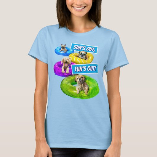 Dog Pool Party T-shirt (Voorkant)