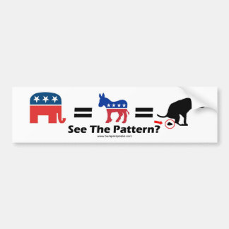 Dog Poop Bumpersticker politieke partij