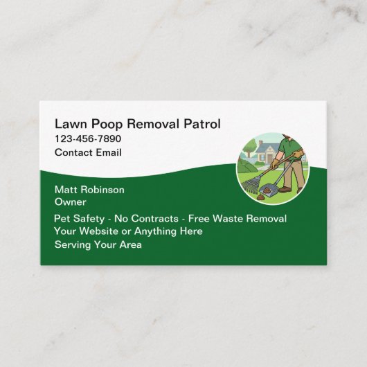Dog Poop Removal Services  Visitekaartje (Voorkant)