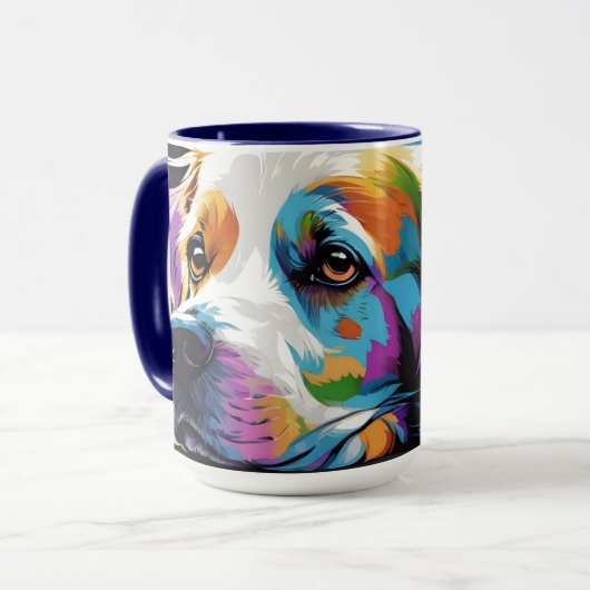 Dog Pop Art Mok (Voorkant links)