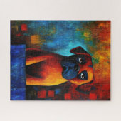 Dog Portrait Art Puzzel (Horizontaal)