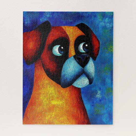 Dog Portrait Art Puzzel (Verticaal)