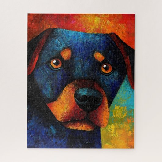 Dog Portrait Art Puzzel (Verticaal)