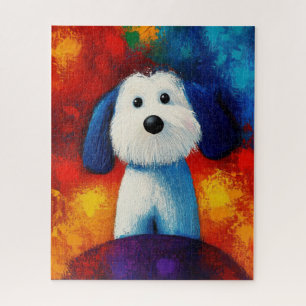 Dog Portrait Art Puzzel