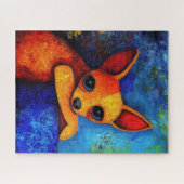 Dog Portrait Art Puzzel (Horizontaal)