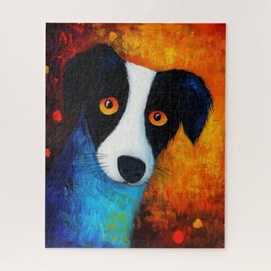 Dog Portrait Art Puzzel (Verticaal)