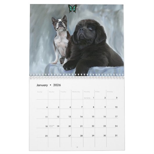 Dog Portreits Calendar Kalender (Jan 2026)