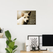 Dog Poster, Hondenliefhebber Gift Poster (Thuiskantoor)