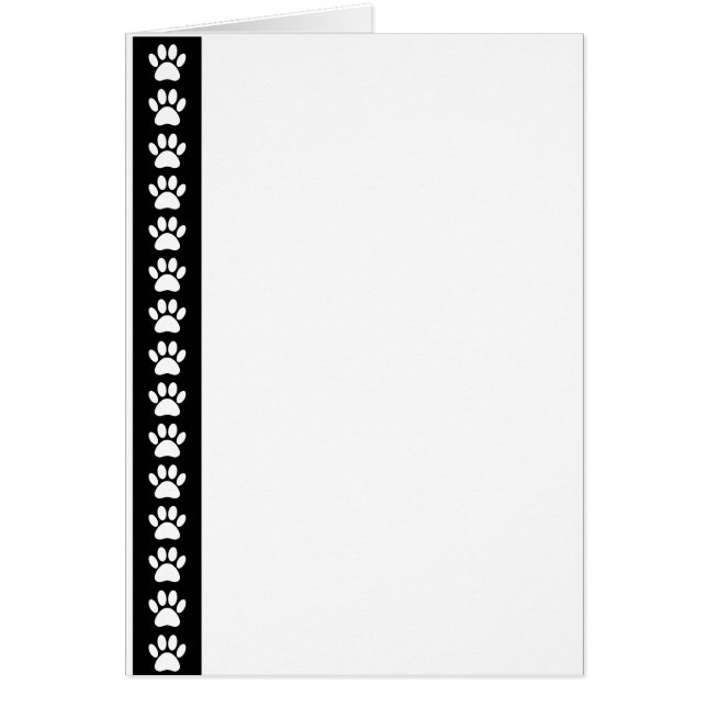 Dog-poten op zwarte streep (Voorkant)