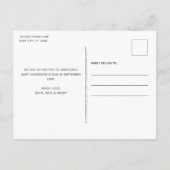 Dog Pregnancy Announcement Briefkaart (Achterkant)