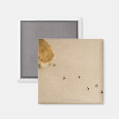 Dog Prints op tapijt Magneet (Voorkant / Achterkant)