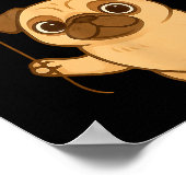 Dog Pug 67 Meme Six Seven Balloon Funny Gen Alpha  Poster (Hoek)