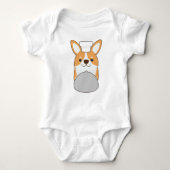 Dog puppy as Cook with Platter Romper (Voorkant)