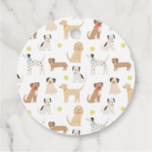 Dog Puppy Birthday Party Bedankjes Labels (Achterkant)