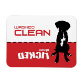 Dog Puppy Dishwasmachine Magnet - Gematureerd Scho Magneet (Horizontaal)