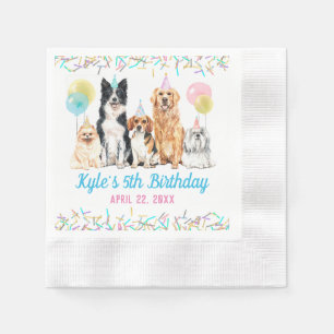 Dog Puppy Paw-ty Birthday Servet