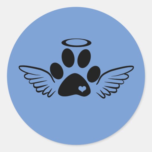 Dog Rainbow Bridge Ronde Sticker (Voorkant)