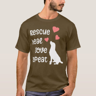 Dog Rescue mama Animal Rescue Hondenliefhebber Gif T-shirt