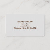 Dog Rescue Pet Visitekaartje (Achterkant)