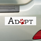 Dog Rescue Support Bumpersticker (Op auto)