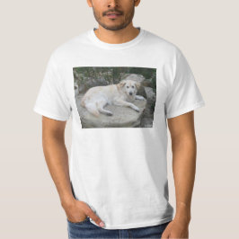 Dog Resting On A Rock T-shirt