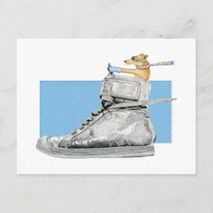 Dog Rijden met een Briefkaart