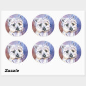 Dog Ronde Sticker (Vel)