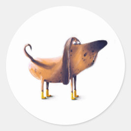 Dog Ronde Sticker