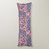 Dog roos patroon lichaamskussen (Achterkant (Verticaal))