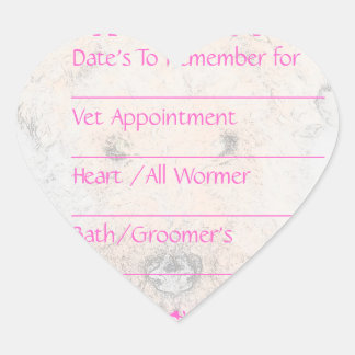 Dog Roze Herinneringen Stickers