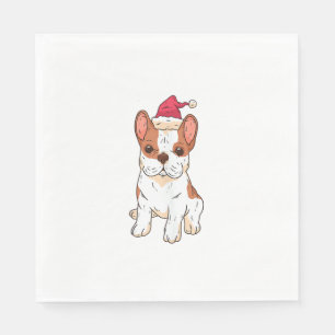 Dog Santa Hat - Grappige Kerstmis _3 Servet