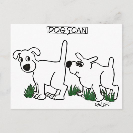 Dog Scan! Briefkaart (Voorkant)