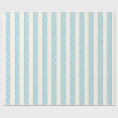 Dog schildert Bleek blauw en Antiek wit Cadeaupapier (Vlak)