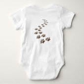 Dog schildert Drukken met Tekst Romper (Achterkant)