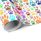 Dog schildert overal afdrukken cadeaupapier (Rol Hoek)