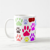 Dog schildert overal afdrukken koffiemok (Links)