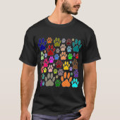 Dog schildert overal afdrukken t-shirt (Voorkant)