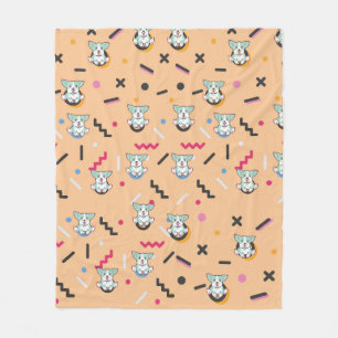 Dog Seamless Pattern Vector Fleece Deken