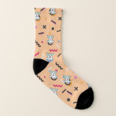 Dog Seamless Pattern Vector Sokken (Rechts - buiten)