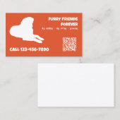Dog Services Aangepaste QR Visitekaartje (Voorkant / Achterkant)