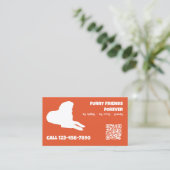 Dog Services Aangepaste QR Visitekaartje (Staand voorkant)