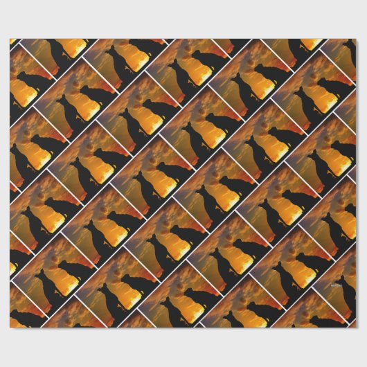 Dog Shadows Gift Wrap - HAMbyWG Cadeaupapier (Vlak)