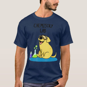 Dog-shirt Dog-shirt voor het chemiebaklaboratorium T-shirt
