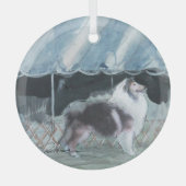 Dog Show door Hevener Glas Ornament (Voorkant)