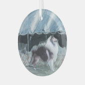 Dog Show door Hevener Glas Ornament (Voorkant links)
