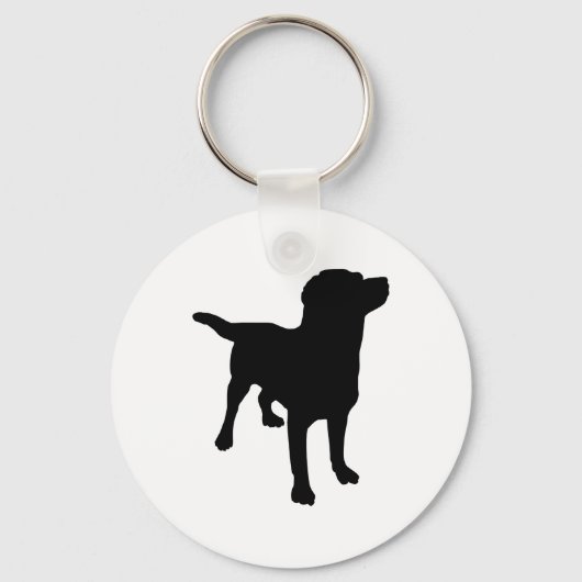 Dog Silhouette Sleutelhanger (Voorkant)