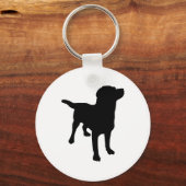 Dog Silhouette Sleutelhanger (Voorkant)