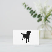 Dog Silhouette Visitekaartje (Staand voorkant)