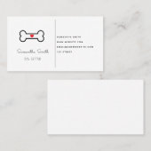 Dog Sitter | Dog Bone Icon Visitekaartje (Voorkant / Achterkant)